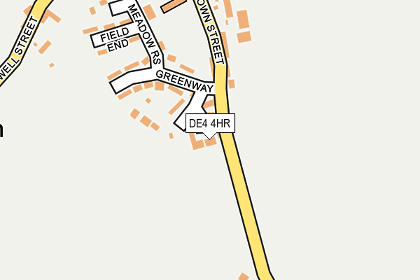 DE4 4HR map - OS OpenMap – Local (Ordnance Survey)