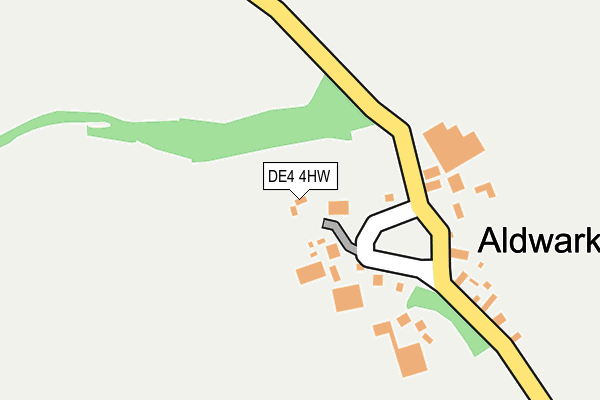 DE4 4HW map - OS OpenMap – Local (Ordnance Survey)