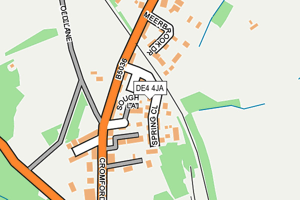 DE4 4JA map - OS OpenMap – Local (Ordnance Survey)