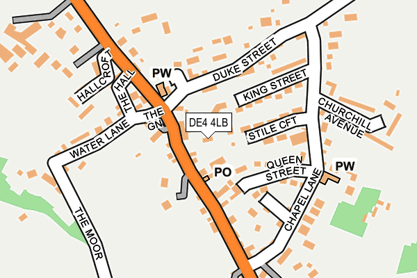 DE4 4LB map - OS OpenMap – Local (Ordnance Survey)