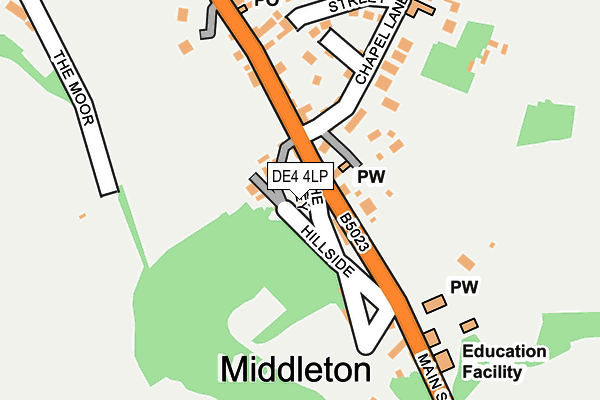 DE4 4LP map - OS OpenMap – Local (Ordnance Survey)