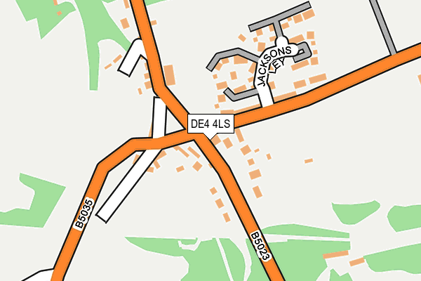 DE4 4LS map - OS OpenMap – Local (Ordnance Survey)