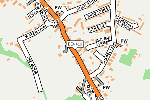 DE4 4LU map - OS OpenMap – Local (Ordnance Survey)