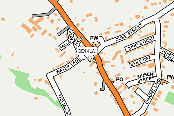 DE4 4LW map - OS OpenMap – Local (Ordnance Survey)