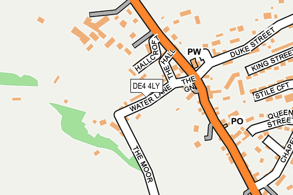 DE4 4LY map - OS OpenMap – Local (Ordnance Survey)