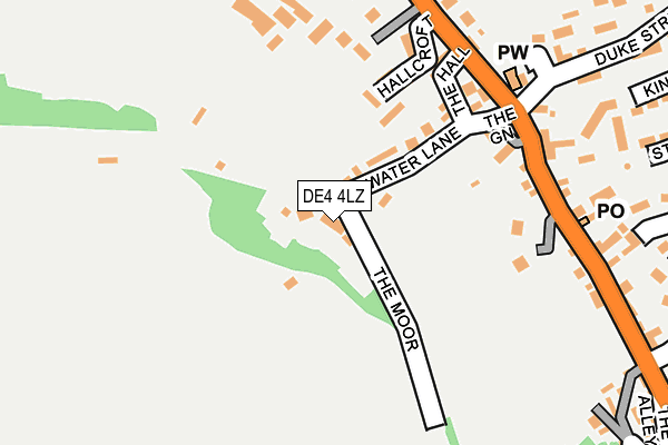 DE4 4LZ map - OS OpenMap – Local (Ordnance Survey)