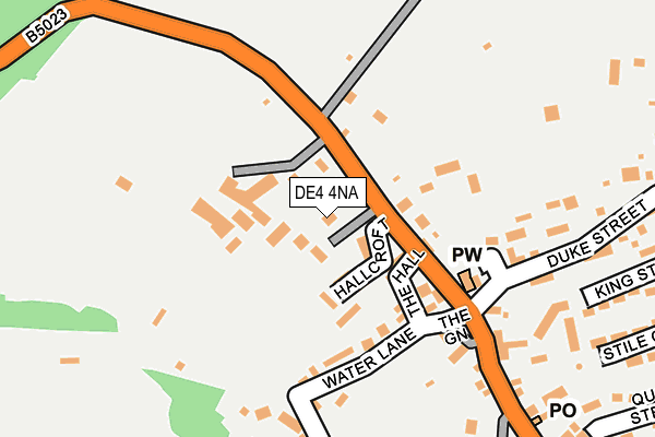 DE4 4NA map - OS OpenMap – Local (Ordnance Survey)