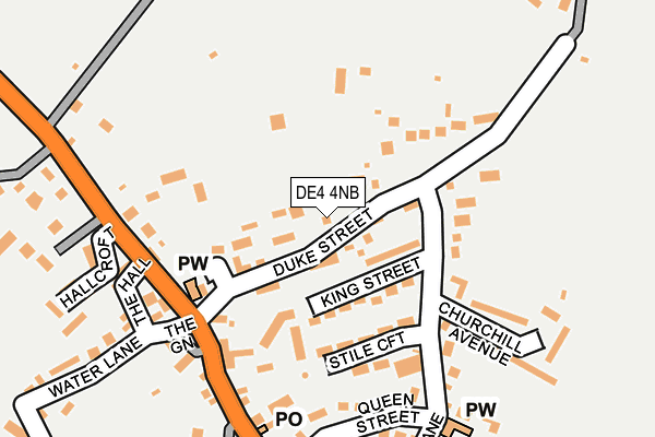 DE4 4NB map - OS OpenMap – Local (Ordnance Survey)