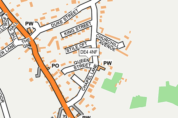 DE4 4NF map - OS OpenMap – Local (Ordnance Survey)