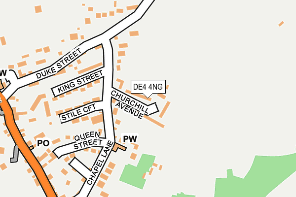 DE4 4NG map - OS OpenMap – Local (Ordnance Survey)