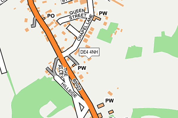 DE4 4NH map - OS OpenMap – Local (Ordnance Survey)