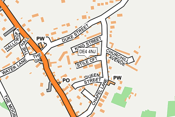 DE4 4NJ map - OS OpenMap – Local (Ordnance Survey)