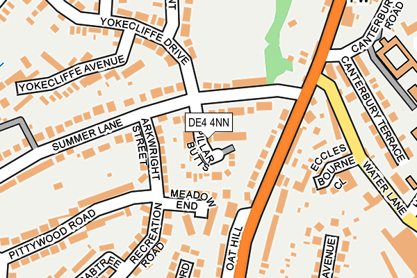 DE4 4NN map - OS OpenMap – Local (Ordnance Survey)
