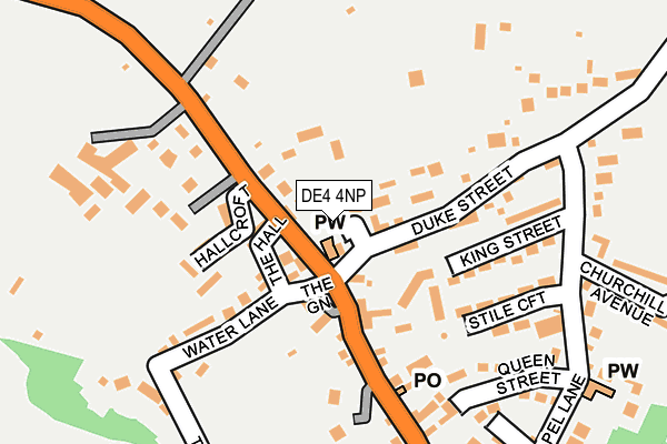 DE4 4NP map - OS OpenMap – Local (Ordnance Survey)