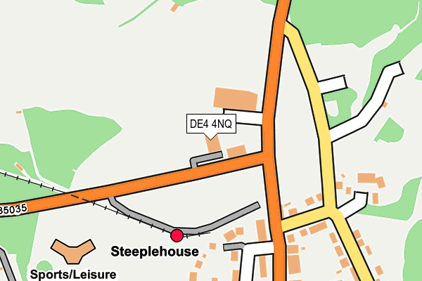 DE4 4NQ map - OS OpenMap – Local (Ordnance Survey)