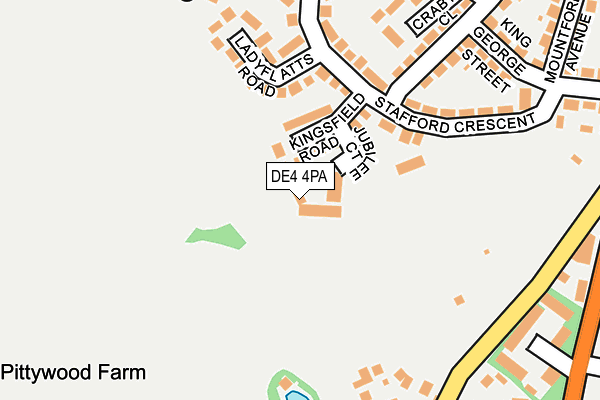 DE4 4PA map - OS OpenMap – Local (Ordnance Survey)