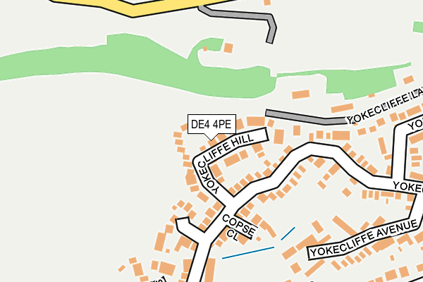 DE4 4PE map - OS OpenMap – Local (Ordnance Survey)