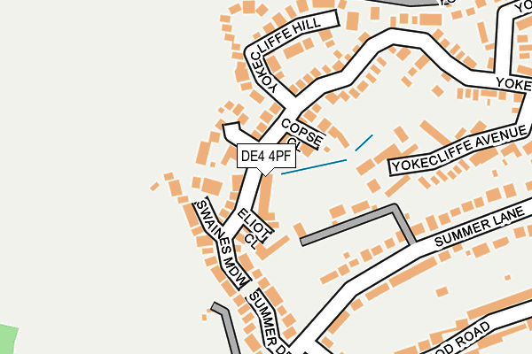 DE4 4PF map - OS OpenMap – Local (Ordnance Survey)