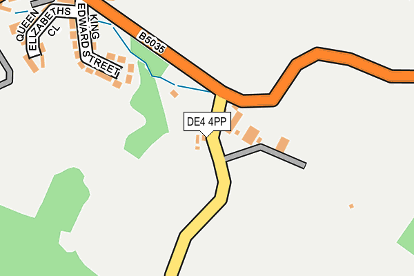 DE4 4PP map - OS OpenMap – Local (Ordnance Survey)