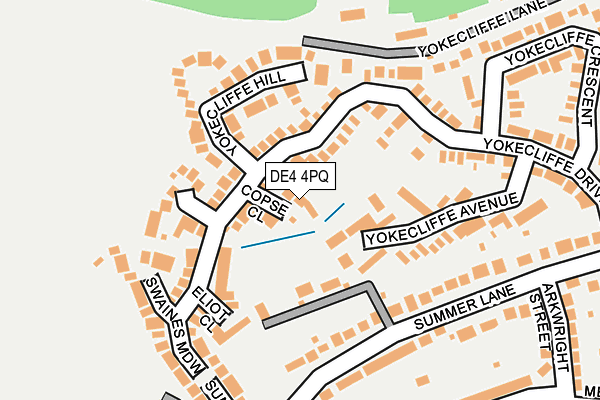 DE4 4PQ map - OS OpenMap – Local (Ordnance Survey)