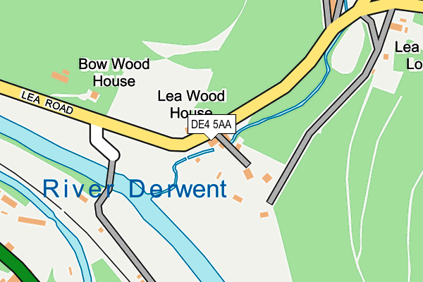DE4 5AA map - OS OpenMap – Local (Ordnance Survey)
