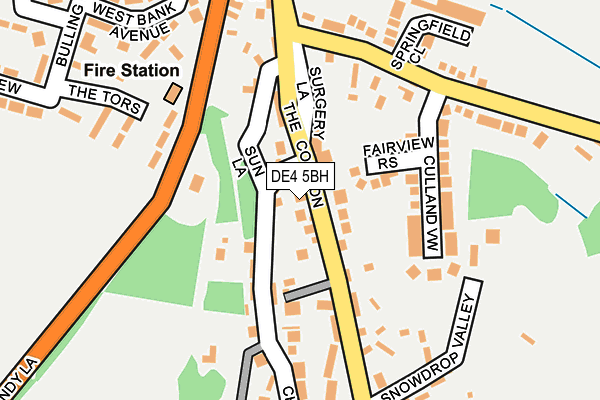 DE4 5BH map - OS OpenMap – Local (Ordnance Survey)