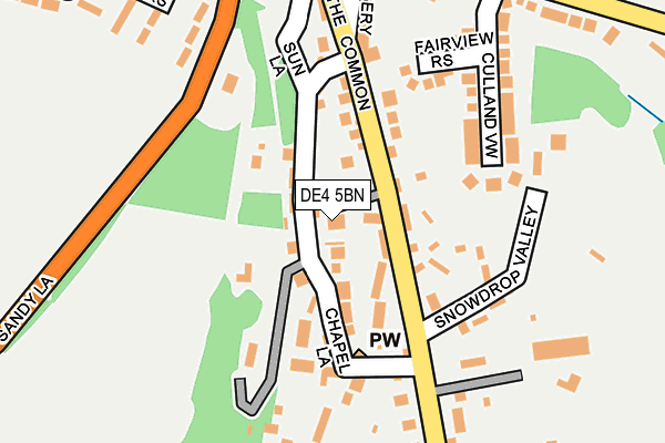 DE4 5BN map - OS OpenMap – Local (Ordnance Survey)