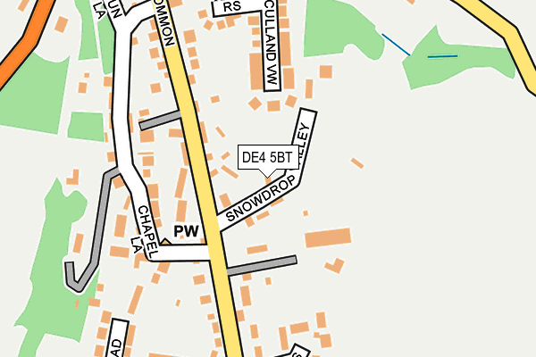 DE4 5BT map - OS OpenMap – Local (Ordnance Survey)