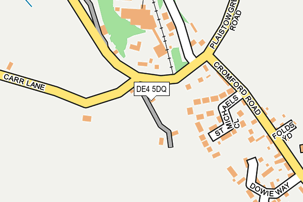 DE4 5DQ map - OS OpenMap – Local (Ordnance Survey)