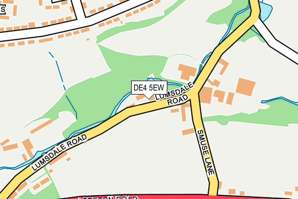 DE4 5EW map - OS OpenMap – Local (Ordnance Survey)