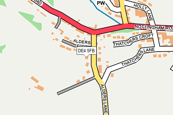 DE4 5FB map - OS OpenMap – Local (Ordnance Survey)