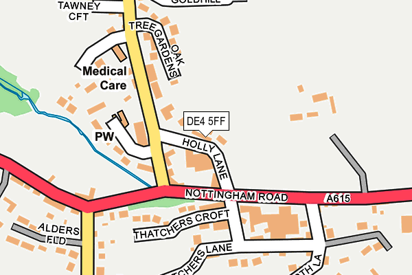 DE4 5FF map - OS OpenMap – Local (Ordnance Survey)