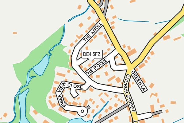 DE4 5FZ map - OS OpenMap – Local (Ordnance Survey)