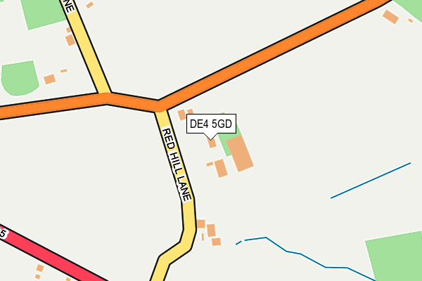 DE4 5GD map - OS OpenMap – Local (Ordnance Survey)