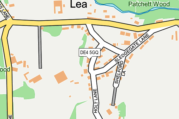 DE4 5GQ map - OS OpenMap – Local (Ordnance Survey)