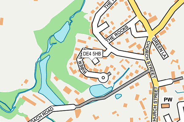 DE4 5HB map - OS OpenMap – Local (Ordnance Survey)