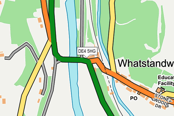 DE4 5HG map - OS OpenMap – Local (Ordnance Survey)