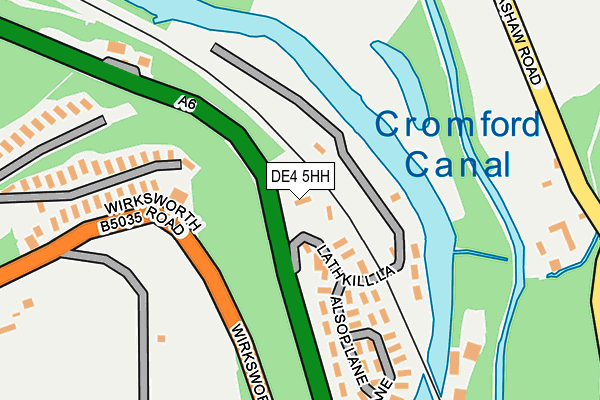 DE4 5HH map - OS OpenMap – Local (Ordnance Survey)