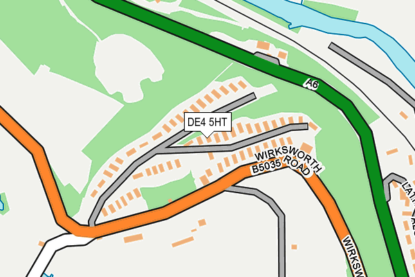 DE4 5HT map - OS OpenMap – Local (Ordnance Survey)
