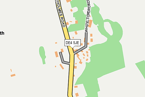 DE4 5JE map - OS OpenMap – Local (Ordnance Survey)