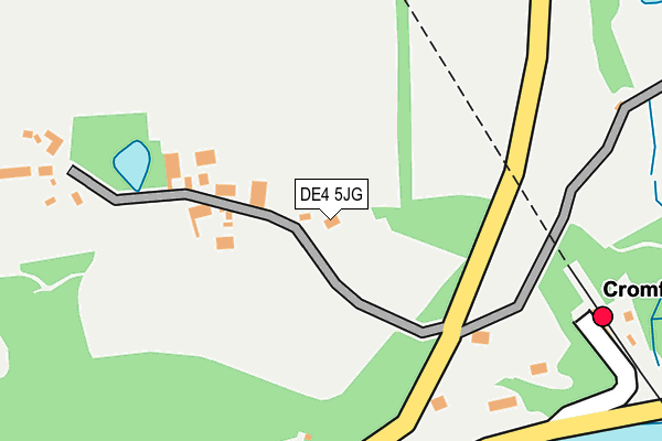 DE4 5JG map - OS OpenMap – Local (Ordnance Survey)