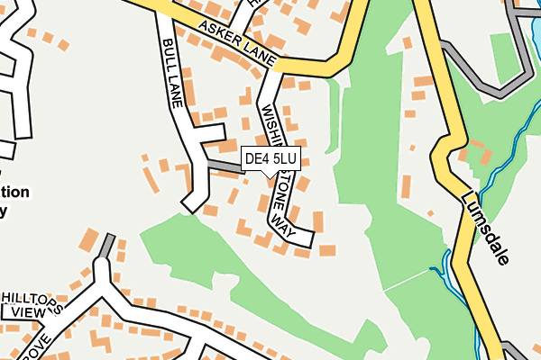 DE4 5LU map - OS OpenMap – Local (Ordnance Survey)