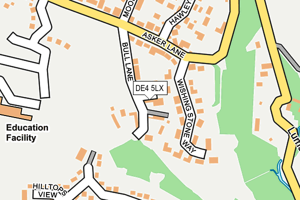 DE4 5LX map - OS OpenMap – Local (Ordnance Survey)