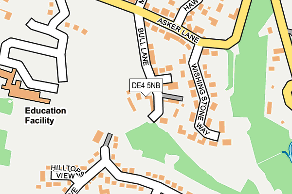 DE4 5NB map - OS OpenMap – Local (Ordnance Survey)