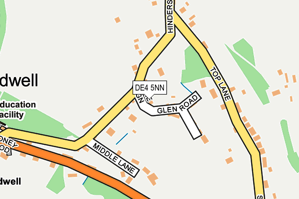 DE4 5NN map - OS OpenMap – Local (Ordnance Survey)