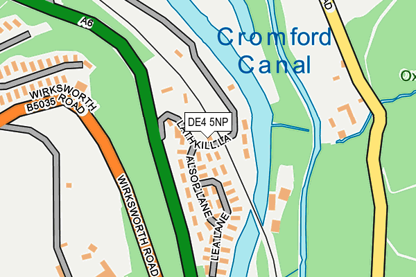 DE4 5NP map - OS OpenMap – Local (Ordnance Survey)