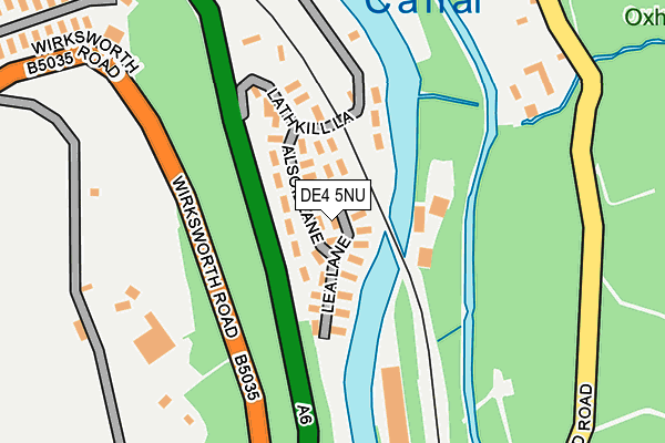 DE4 5NU map - OS OpenMap – Local (Ordnance Survey)