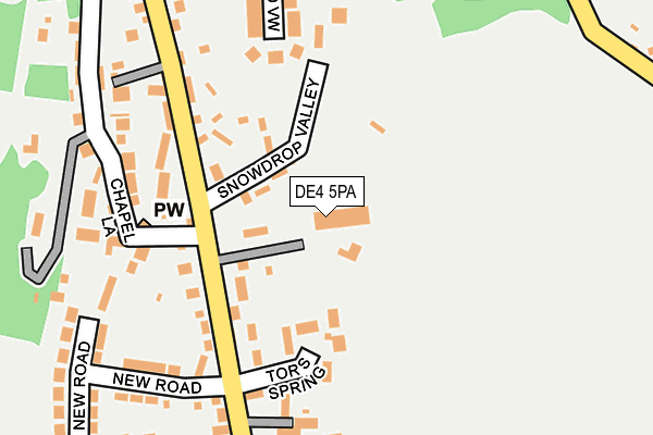 DE4 5PA map - OS OpenMap – Local (Ordnance Survey)