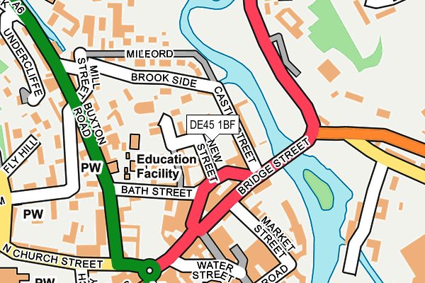 DE45 1BF map - OS OpenMap – Local (Ordnance Survey)