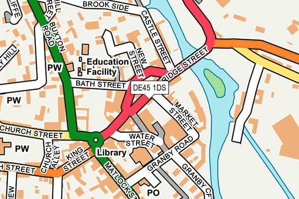 DE45 1DS map - OS OpenMap – Local (Ordnance Survey)